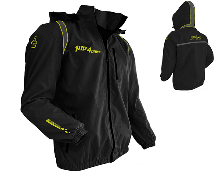 CAZADORA 1UP4D HYDRA WATERPROOF NEGRO FLUOR 3XL